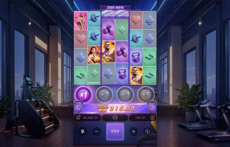 Mighty Mania – Layar akhir sesi dengan total kemenangan